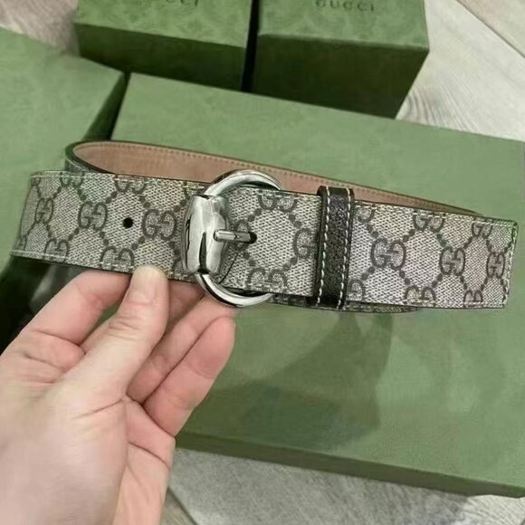 NWOT Authentic GUCCI buckle leather belt